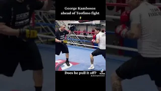 George Kambosos With Lighting Speed On The Pads Ahead Of Teofimo Lopez Fight