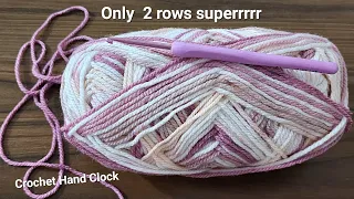 Only 2 rows ⚡️My friends will love this simple and beautiful crochet pattern.