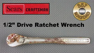 Hand Tool Restoration - Craftsman 1/2" drive "v" Series Ratchet Wrench