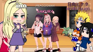 El equipo 7 +Hinata y Ino reaccionan a Sakura, Hinata y Ino 👑 AMAN3 AN3KO (Part 2)💜🌻🌸 Naruto