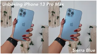 iPhone 13 Pro Max (Sierra Blue) Unboxing w/ Accessories