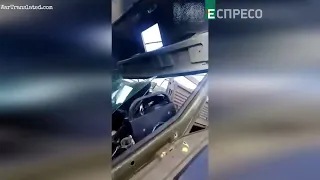 Russian soldier reviews a HIMARS strike on his KAMAZ truck