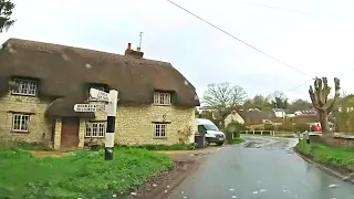 A Very Rainy Drive Through the English Countryside, Oxfordshire 4K