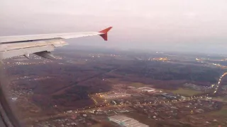 Заход и посадка в Шереметьево A321 Aeroflot approach Moscow SVO UUEE