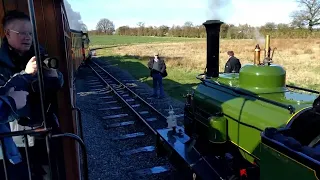 "Howard No.2", "Trangkil No.4", "Statfold", "Jack Lane" and "Fiji" at Statfold Barn Railway in 2017