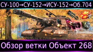 Обзор ветки Объект 268. От СУ-100 к топу. Легенды своего времени💥Играбельна ли эта ветка в 2022?