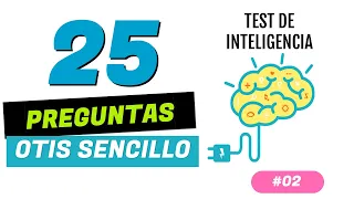 OTIS sencillo 🔆 Test de inteligencia  🔆25 preguntas y respuestas 🔆 Trivia IQ #2