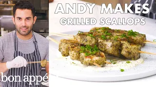 Andy Makes Grilled Scallops | From the Test Kitchen | Bon Appétit
