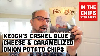 🇮🇪 Keogh’s Cashel Blue Cheese and Caramelized Onion potato chips on In The Chips with Barry