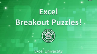 Excel Breakout Puzzles!