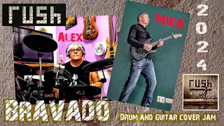 Rush's Bravado  ( Drum & Guitar Cover Jam )