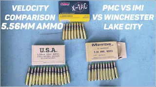 5.56mm M855 Ammo Velocity Test Comparison: PMC vs IMI vs Winchester Lake City