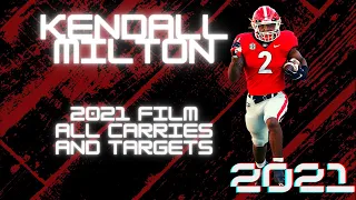 Kendall Milton Film 2021 - All Carries and Targets