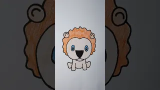 Simple Drawing Lion from Letter G #drawing #kids #shortvideo #youtubeshorts #shorts #ytshorts