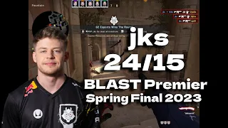 CSGO POV G2 jks (24/15) vs Vitality (ANUBIS) @ BLAST Premier Spring Final 2023jks