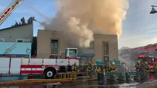 LAFD: Fire Consumes Vacant Commercial Building near Venice Beach Boardwalk | January 13, 2021