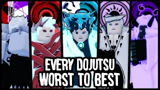 EVERY Dojutsu Bloodline RANKED From WORST To BEST | Shindo Life Bloodline Tier List