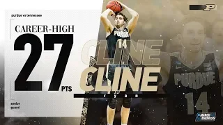 Purdue's Ryan Cline lit up Tennessee for 27 points in the Sweet 16