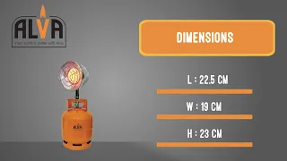 (GCH001) - Alva - Infrared Tank Top Gas Heater
