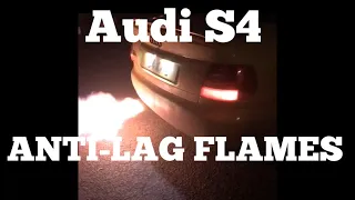 Audi S4 anti-lag (gun shot flames) #audi #S4 #flames