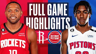 Game Recap: Rockets 117, Pistons 114