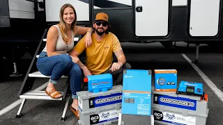 How We Transformed Our RV To Go OFF GRID! RV Solar & Lithium Battery Install - S4EP22
