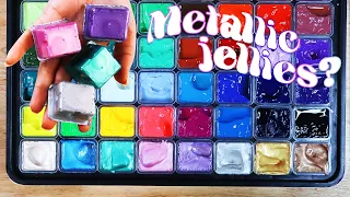 SATISFYING METALLIC NEON JELLY PAINTS? But are they any good? Let's find out. HIMI jelly paints.