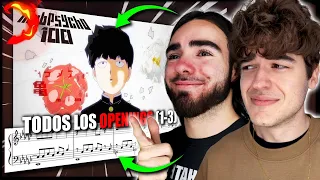 ✨ MUSICO REACCIONA a MOB PSYCHO 100 del OPENING 1-3 (TODOS LOS OPENINGS 😨)