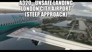 MSFS 2020 - A320 - Can We Land at London City Airport?