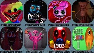 Poppy Playtime 4 Steam Update, Poppy 3 Steam, Poppy 3 Mobile, Poppy Steam , Poppy Mod, Banban,Pink 7