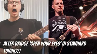 Alter Bridge - Open Your Eyes played in standard (Original Key)