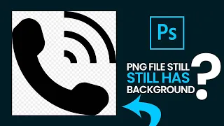Why PNG Files Opens With Background in Photoshop and How To Solve It!