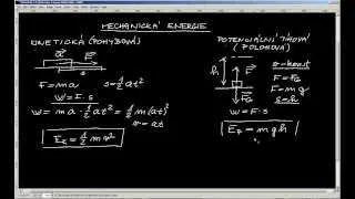 Fyzika JaM .:. Mechanická práce, energie .:. Mechanická energie