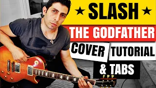 SLASH - THE GODFATHER - Guitar Cover - Guitar Tutorial - Backing Track (Standard tuning) - Free Tabs