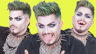 Adam Lambert Does an Easy Vampire Makeup Tutorial for Halloween! | That's So Emo | Cosmopolitan