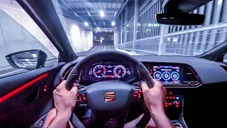 2019 Seat Leon Cupra R ST (300PS) NIGHT POV DRIVE Onboard (60FPS)