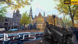 Call of Duty Modern Warfare II Campaign (Amsterdam) | It Looks Amazing on PS5 at [4K HDR 60FPS]