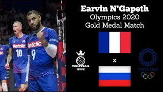 Earvin N'Gapeth - Olympic Games Tokyo 2020 - France vs ROC - Gold Medal Match - Men's Volleyball