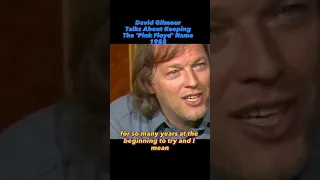 David Gilmour Gets Asked About Keeping The Name 'Pink Floyd' - 1988 - #pinkfloyd #music #shorts