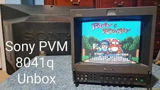 Sony PVM 8041Q CRT Video Monitor Unbox, Did It Survive?