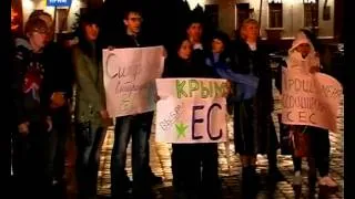 Днепропетровск, Харьков, Луганск и Крым митинговали за Европу