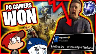 Sony BENDS THE KNEE To PC Gamers Over HellDivers 2 DRAMA! PS5 Fanboys Petition To Stop More PC Ports