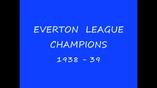 1938 - 39  LEAGUE  CHAMPIONS