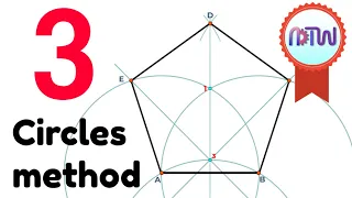 Pentagon by three circle method