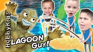 Lagoon Fishing For Surprise Toys with HobbyKidsTV