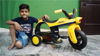 The POWER Wheels Ride on Bike Unboxing & Testing Toys Bike Ashar Vlogs !!