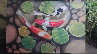 KOI FISH PAINTING @gondronkart2882