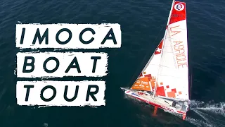 VENDEE GLOBE IMOCA BOAT TOUR! Check out Pip Hare's 60ft Racing Yacht up close!
