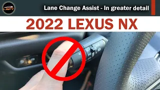 2022 Lexus NX - Lane Change Assist (Reboot) - In greater detail  #LexusNX #LaneChangeAssist