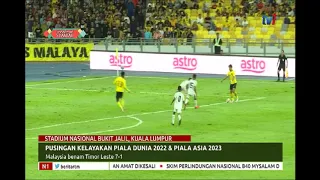 N1-PUSINGAN KELAYAKAN PIALA DUNIA 2022 & PIALA ASIA 2023-MALAYSIA BENAM TIMOR LESTE 7-1[8 JUN 2019]